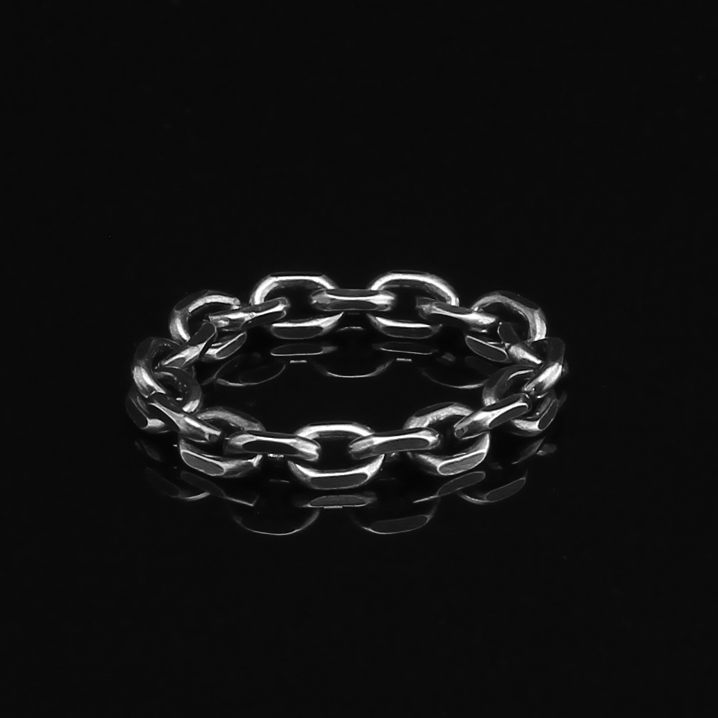 Lattice Wide Silver Ring — Palenque Jewellery